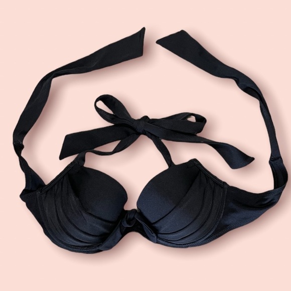 Bottom has pull string to make it tighter. Halter, padded bra with tie in back. - Picture 3 of 6